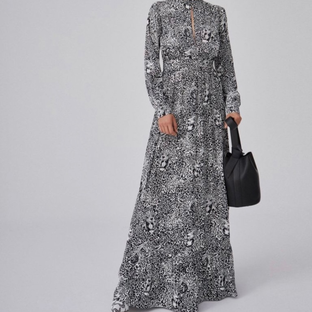 Marvell Von Berlin long sleeves loose fit Volant Dress